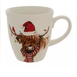 Festive Highland Cow Mug